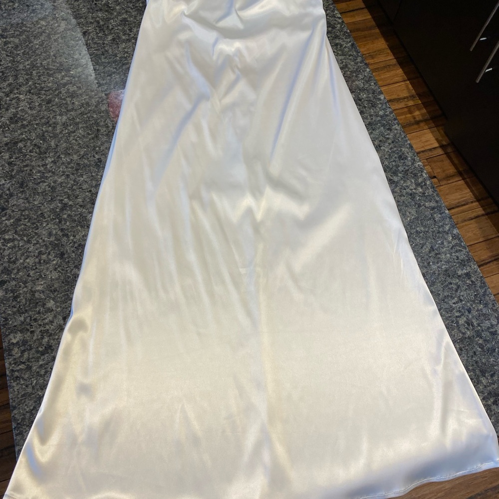 Lena satin halter midi dress